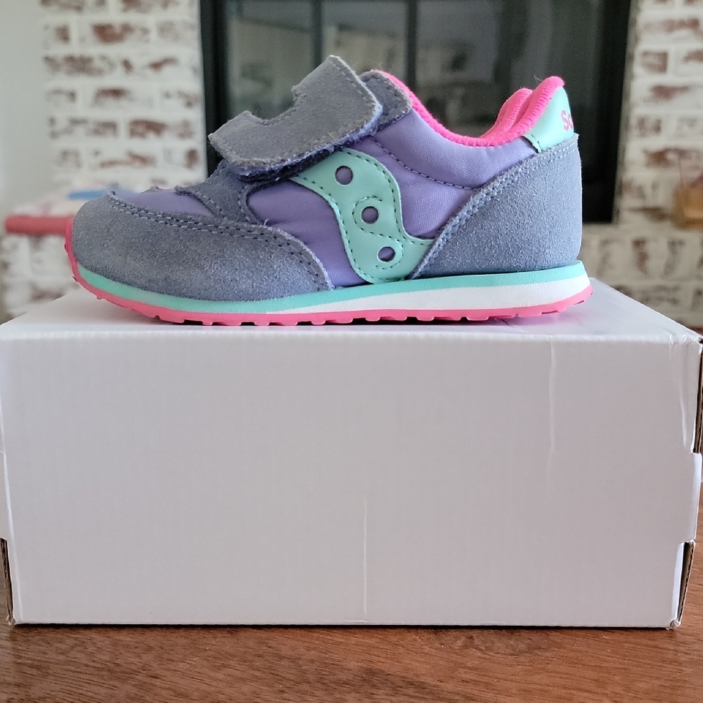 Saucony Kids' Purple and Pink Sneakers